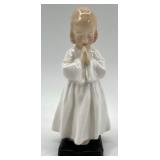 Collection of 5 Porcelain Prayer Figurines including Royal Doulton