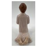 Collection of 5 Porcelain Prayer Figurines including Royal Doulton