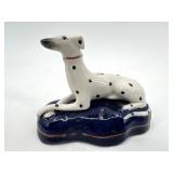 Set of 3 Porcelain Dalmatian Figurines and Art Deco Doll