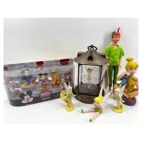 Disney Collectible Figure Set and Tinker Bell Decorations