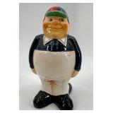 Alice in Wonderland Tweedledee and Mad Hatter Ceramic Figurines