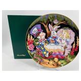 Alice in Wonderland Collectibles: Mad Hatter Figurine, Fitz and Floyd Plate, and Tea Set