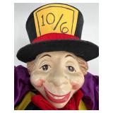 Alice in Wonderland Collectibles: Mad Hatter Figurine, Fitz and Floyd Plate, and Tea Set