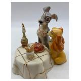 Lady and the Tramp Disney Collectible Set with Frame, Figurine, and Glasses