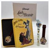 Disney Lady and the Tramp 50th Anniversary Watch Set with Collectible Tin