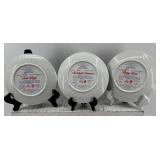 Set of 9 Disney Lady and the Tramp Collectible Plates with Some Certificates