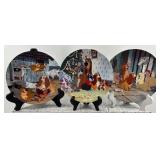 Set of 9 Disney Lady and the Tramp Collectible Plates with Some Certificates