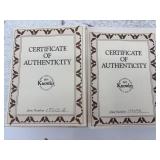 Set of 9 Disney Lady and the Tramp Collectible Plates with Some Certificates