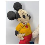 Collection of 11 Mixed Disney and Cartoon Character Plush Toys