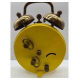 Vintage Mickey Mouse Leather Pouch and West German Alarm Clock