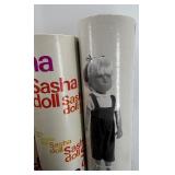 Collection of Sasha Dolls Packaging with Framed Portrait