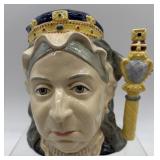 Set of 3 Vintage Character Toby Mugs Featuring Queen Victoria and Dickens Characters