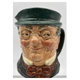 Set of 3 Vintage Character Toby Mugs Featuring Queen Victoria and Dickens Characters