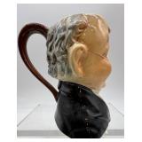 Set of 3 Vintage Character Toby Mugs Featuring Queen Victoria and Dickens Characters