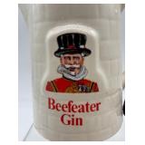 Collection of Ceramic Beefeater Gin Jug and Royal Doulton Figurines