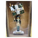 Pair of Framed 18th Century Style Soldier Figurines