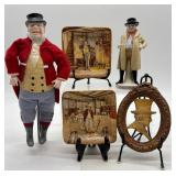 Set of 4 Charles Dickens Collectibles: Figurines and Plates