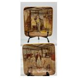 Set of 4 Charles Dickens Collectibles: Figurines and Plates