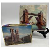 Collection of British Royalty and Landmarks Decorative Tins