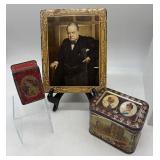 Collection of British Royalty and Landmarks Decorative Tins