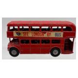 Set of London Themed Die Cast Models with Post Box, Guardsman, and Buses