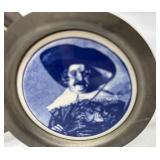 Collection of Vintage Memorabilia Including Plates, Photos, and Souvenirs