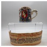 Collection of Vintage Memorabilia Including Plates, Photos, and Souvenirs