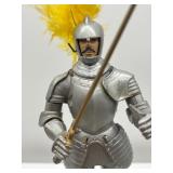 Set of 4 Collectible Royal and Knight Figures with Vintage Toy Car