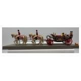 Set of 4 Collectible Royal and Knight Figures with Vintage Toy Car