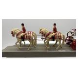 Set of 4 Collectible Royal and Knight Figures with Vintage Toy Car