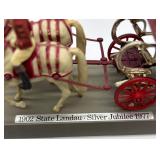 Set of 4 Collectible Royal and Knight Figures with Vintage Toy Car