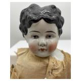 Antique Porcelain Doll with Fabric Body