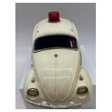 Vintage Toy Police Car with New Zealand House Tile Art