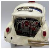 Vintage Toy Police Car with New Zealand House Tile Art