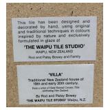 Vintage Toy Police Car with New Zealand House Tile Art