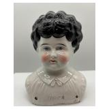 Set of 3 Antique German Porcelain Doll Heads