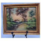 Set of 3 Framed Artworks - Landscape and Winter Scenes