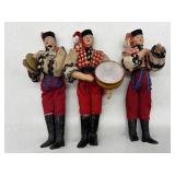 Set of 3 Vintage Ukrainian Folk Art Dolls
