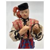 Set of 3 Vintage Ukrainian Folk Art Dolls