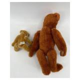 Collection of Vintage Plush Toys - Bears, Monkey, Dog, Rabbit