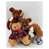 Collection of 4 Handmade and Original Teddy Bears including Hermann