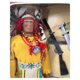 Set of 4 Vintage Western Action Figures with Original Boxes