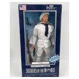 Set of 3 Soldiers of the World Action Figures â Landing Craft Crewman, Bazooka Man, Sailor