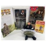 Collection of WWII Action Figures and Model Figures Set