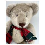 Set of 3 Vintage Mohair Jointed Teddy Bears Including Libearty with Scarves