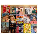 Collection of Vintage Movie Magazines with Notable Covers