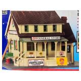 Set of 3 HO Scale Model Kits: Farm Country House, Firehouse, and General Store
