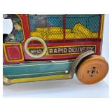 Collection of 3 Vintage Tin Litho Toy Cars