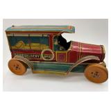Collection of 3 Vintage Tin Litho Toy Cars