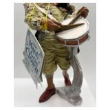 Harlequin Puppet and Mardi Gras Clown Figurine Set